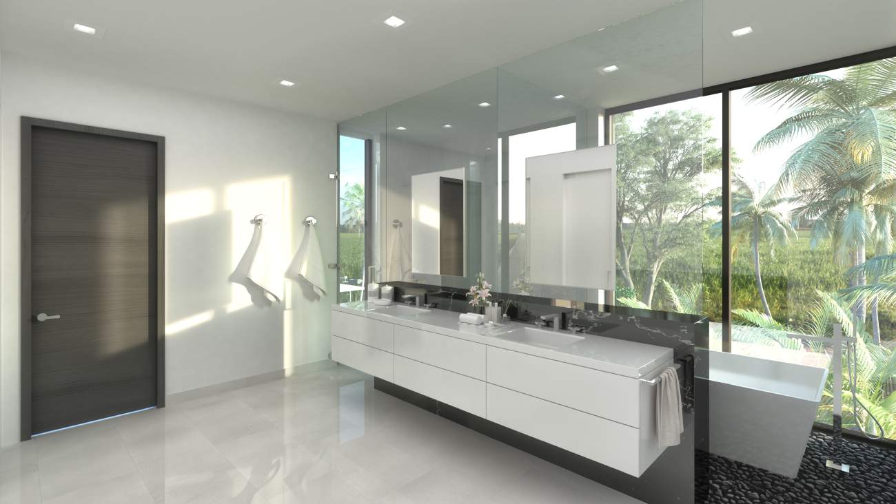 9961-Bay-Harbor-Florida-Architecture-Design-SDH-Studio-Master-Bath We developed the Interior Design of the 9961 Bay Harbor, Florida