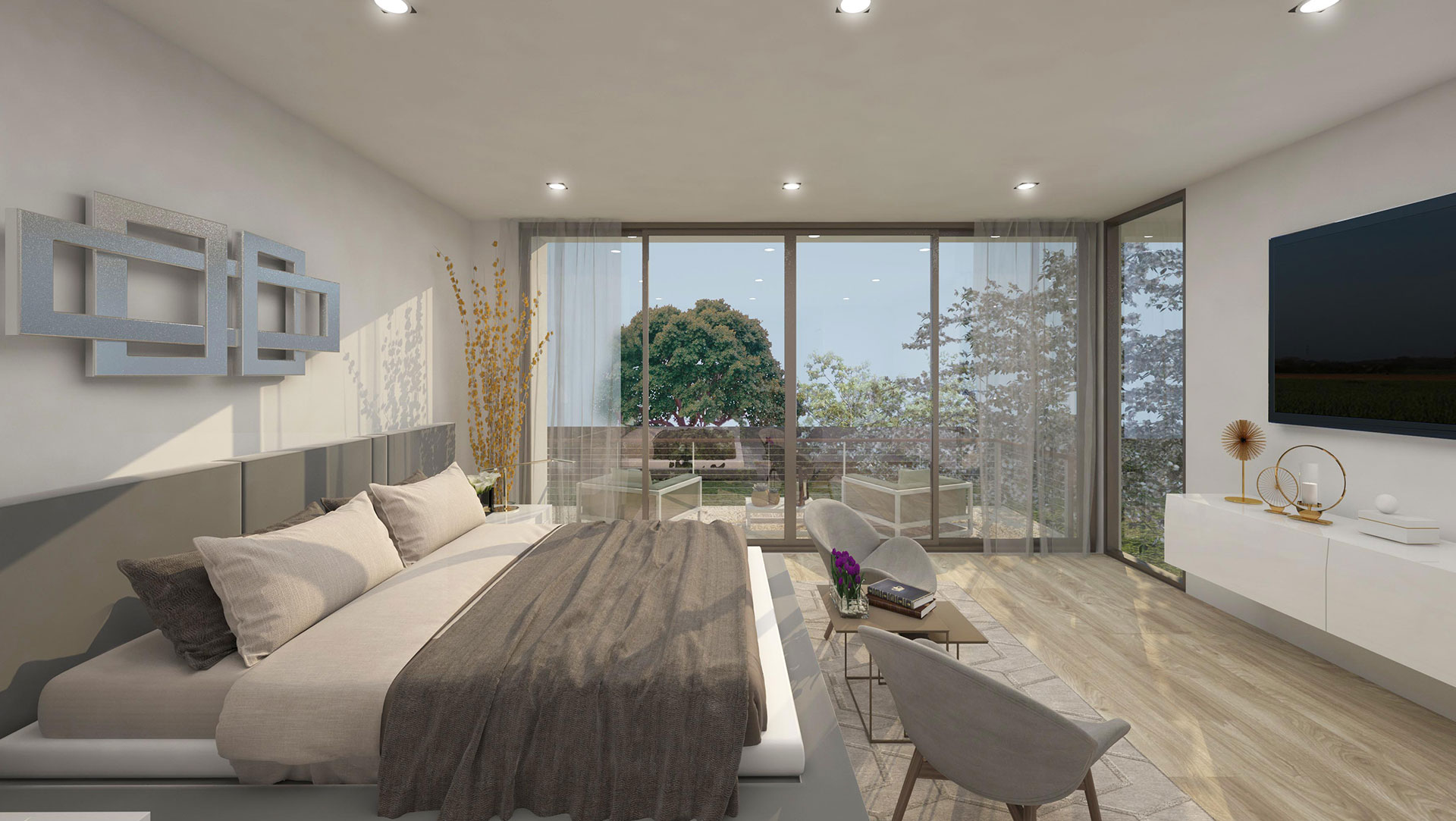 douglas-rd-coconut-grove-interior-design-view-bedroom Interior Design bedroom project in Douglas RD, Florida