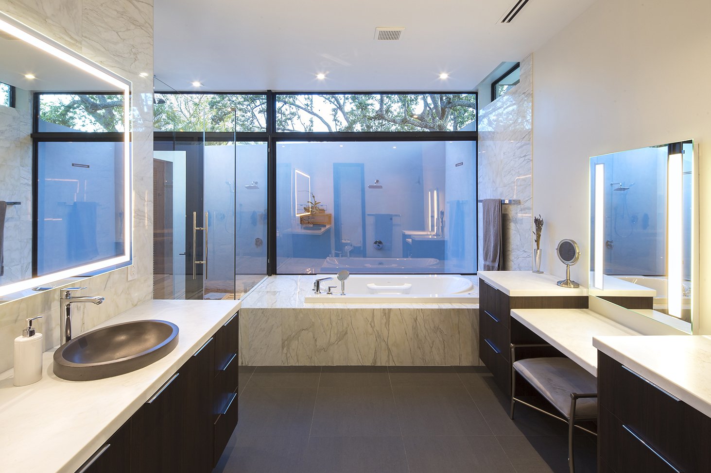 pinecrest-interior-design-view-bathroom-3 Bathroom Front View Interior Design project in Pinecrest, Florida
