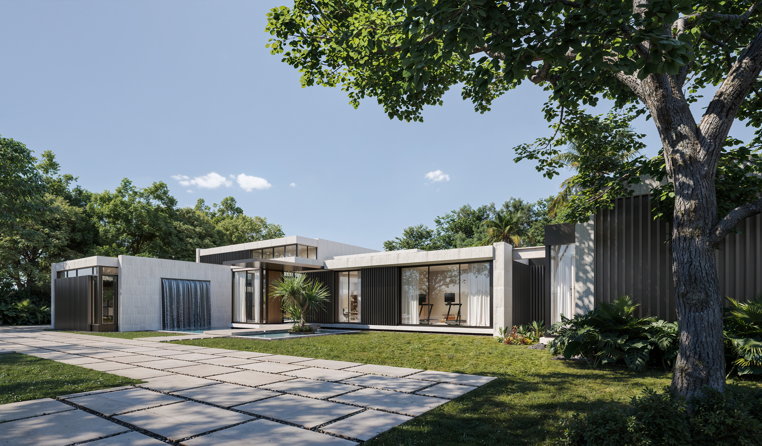 Pabby Landscape - Front Right View (2) Oaks Residence