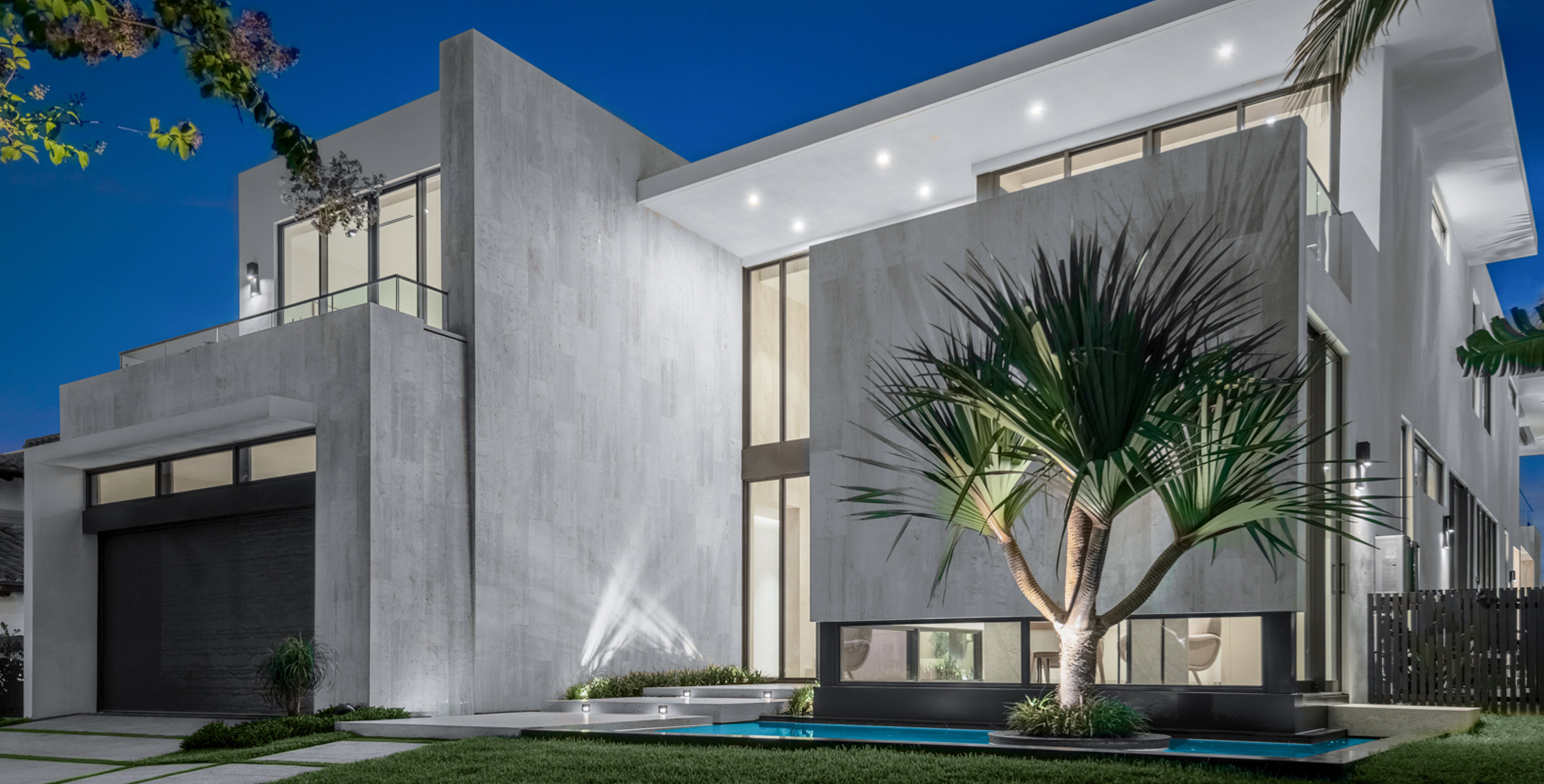 95 West Bay Harbor Islands - Front Facade at Dusk