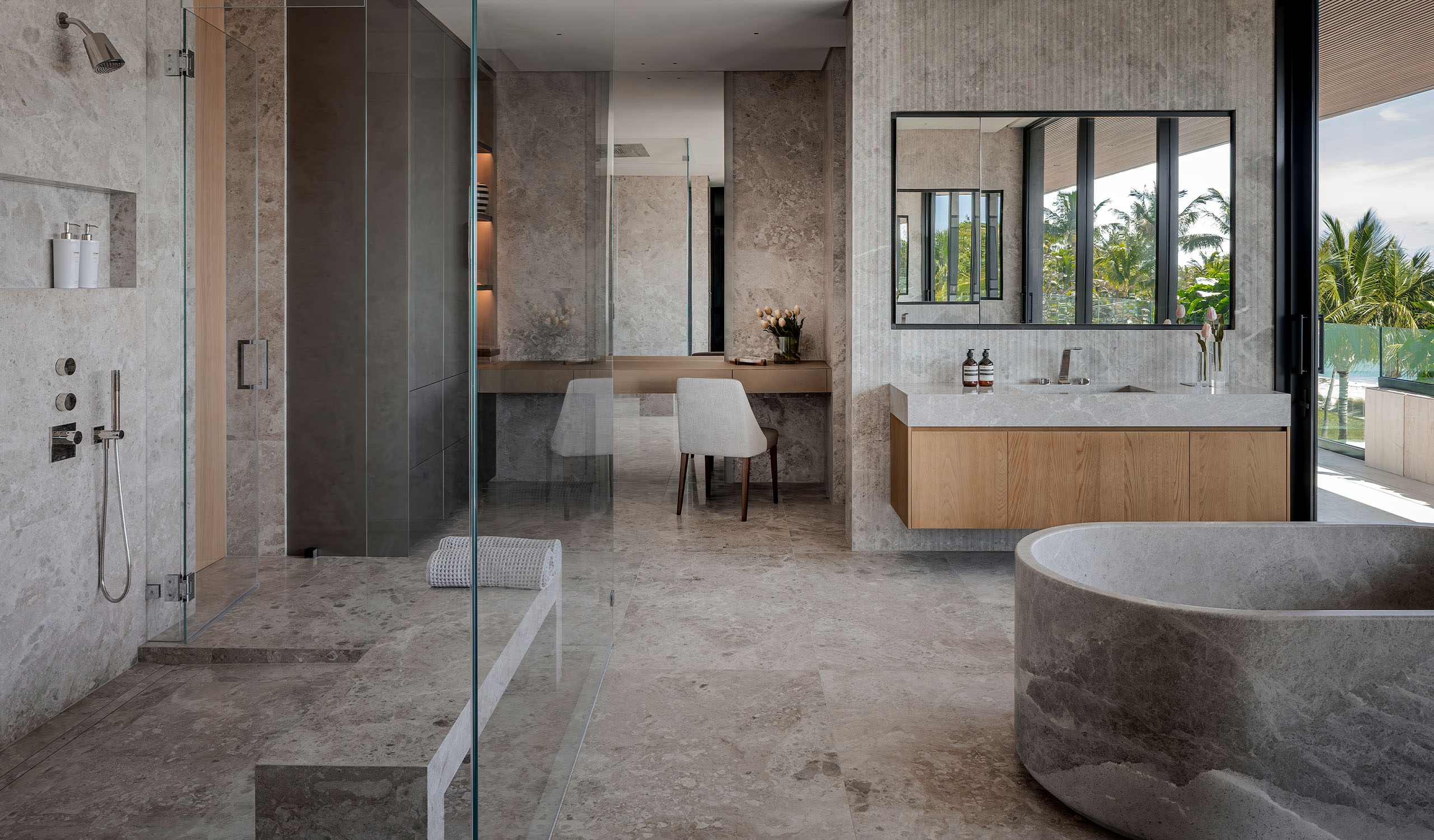 255 Ocean, Golden Beach - Primary Bathroom View from Door