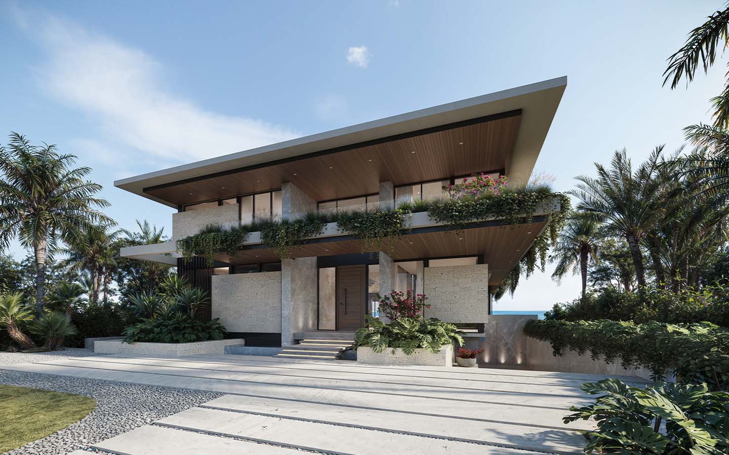 Puerto Cancun Landscape - Right Front AD Residence